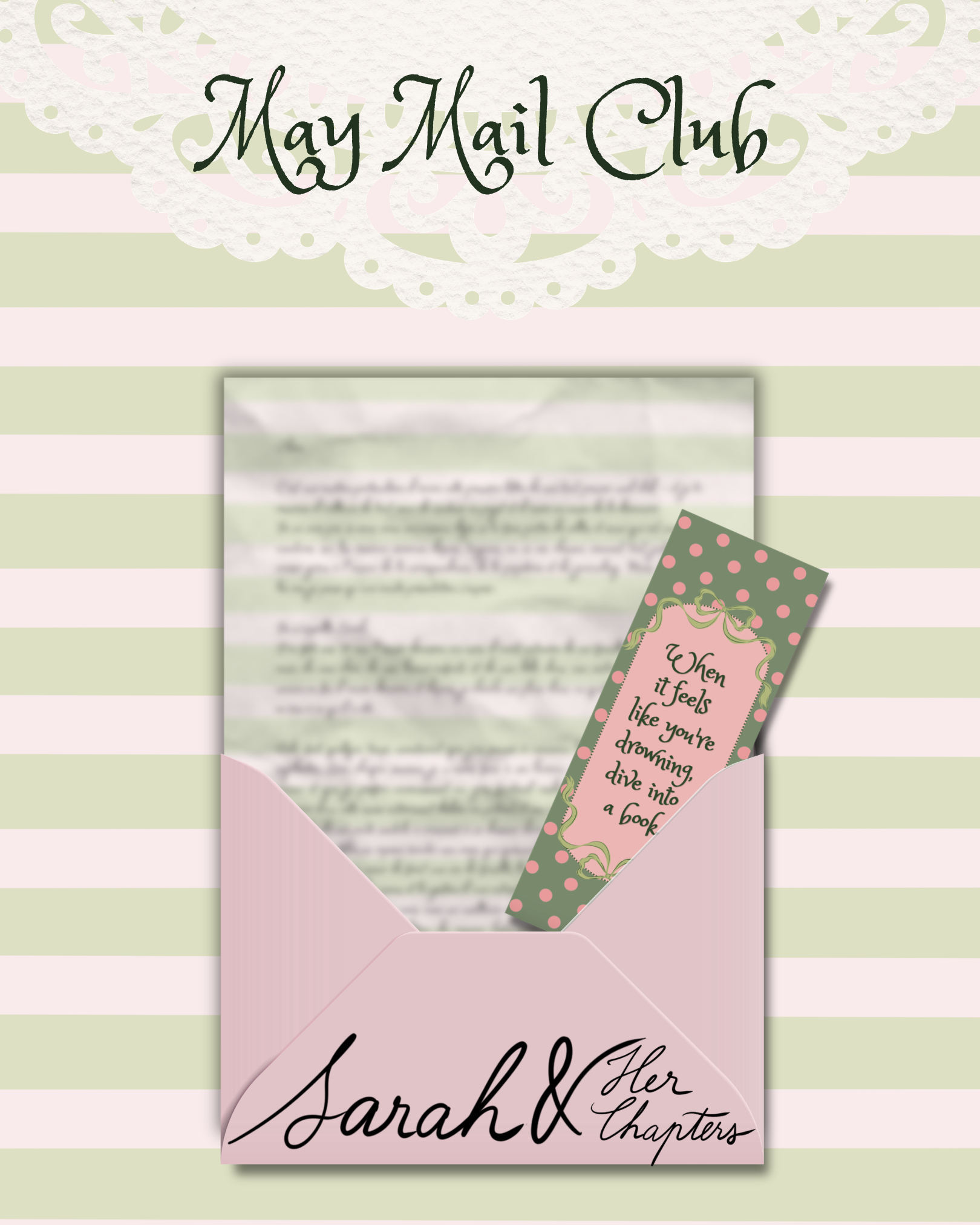 Sarah & Her Chapters - MAIL CLUB (Letter version)