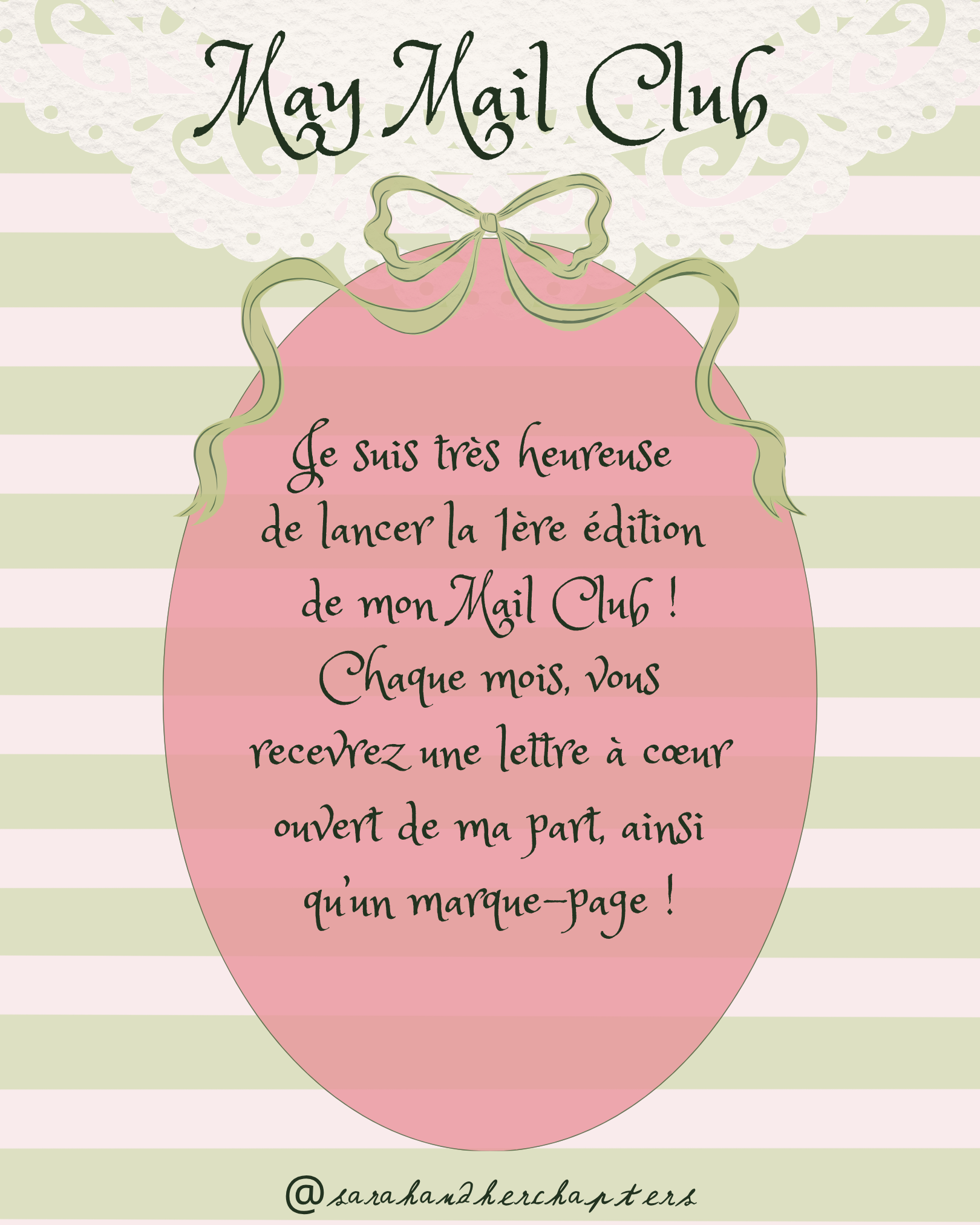 Sarah & Her Chapters - MAIL CLUB (Letter version)