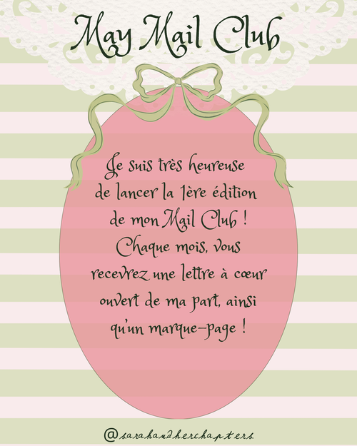 Sarah & Her Chapters - MAIL CLUB (Letter version)